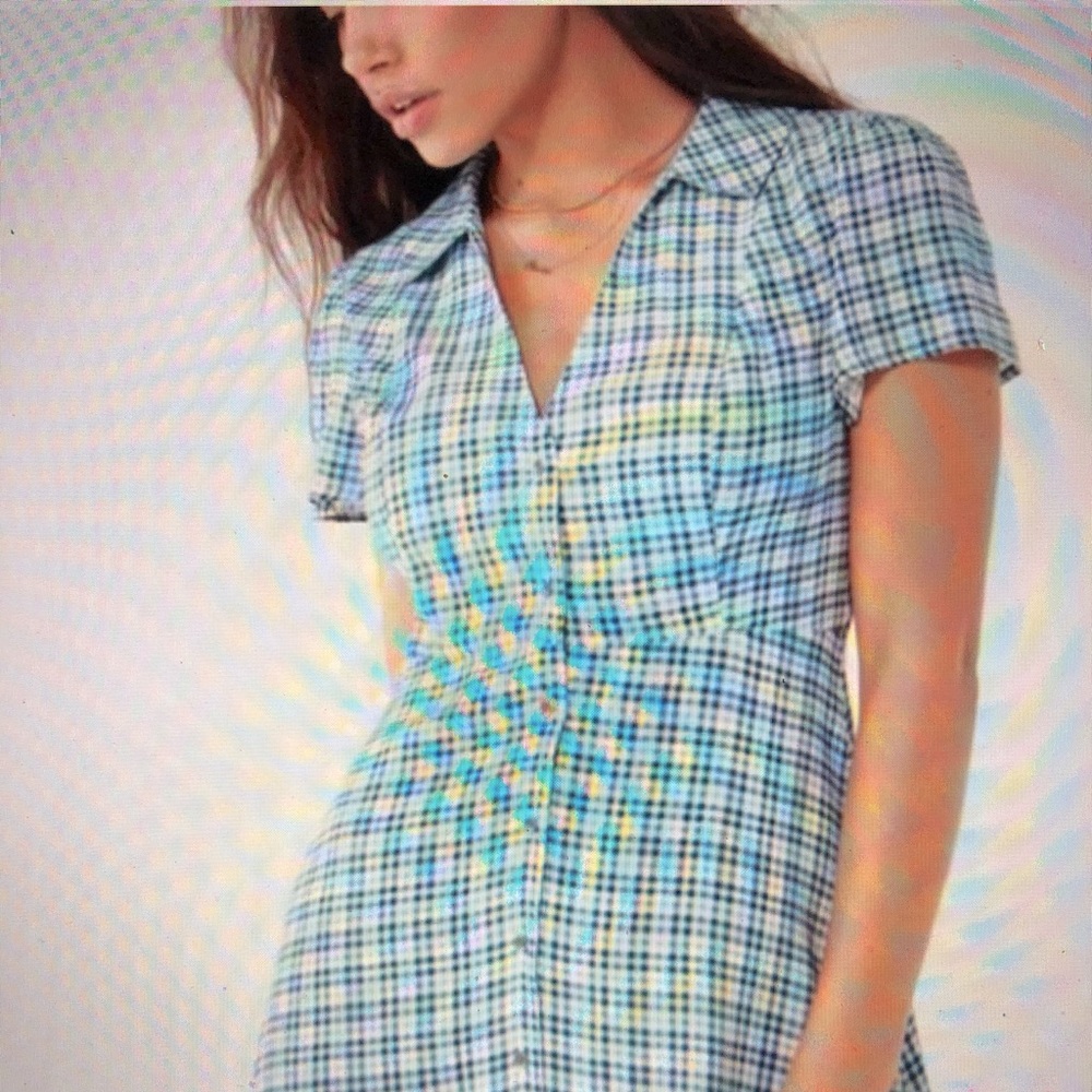 Urban Outfitters Blue and White Dress